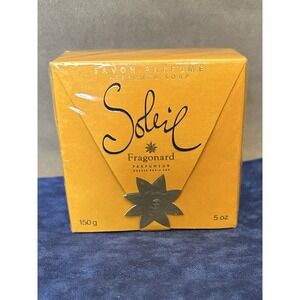 WOMENS FRAGONARD SOLEIL PERFUMED BAR SOAP 5 Oz NEW SEALED BOX 150 g